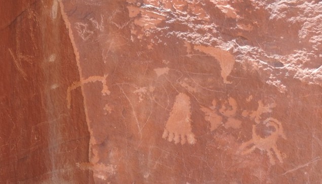 Afbeeldingen 4000 jaar geleden door de indianen gemaakt.